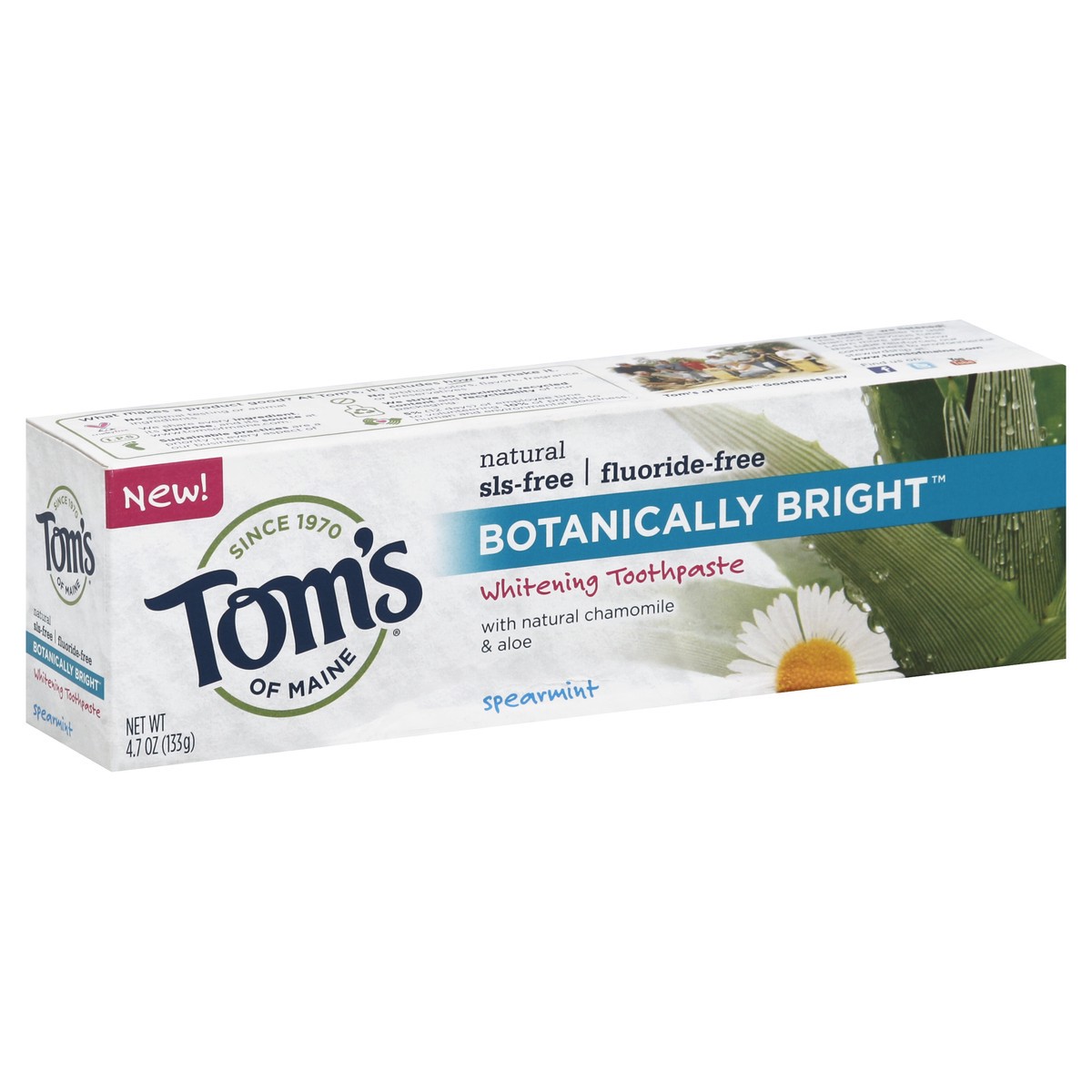 slide 4 of 5, Tom's Of Maine Botanically Bright Toothpaste Spearmint, 4.7 oz