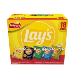 Lay's Frito-Lay Lay's Mix Potato Chips Variety Pack - 18ct/18oz