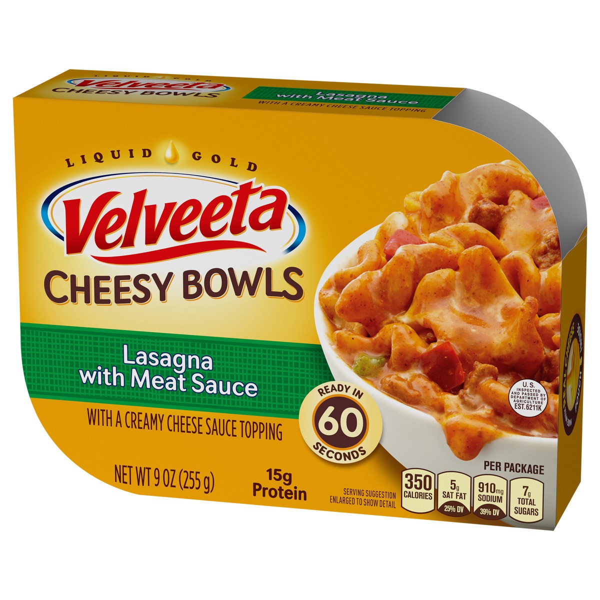 slide 4 of 11, Velveeta Cheesy Bowls Lasagna with Meat Sauce Microwave Meal, 9 oz Tray, 9 oz