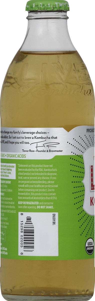 slide 2 of 5, Live Kombucha Soda 12 oz, 12 oz