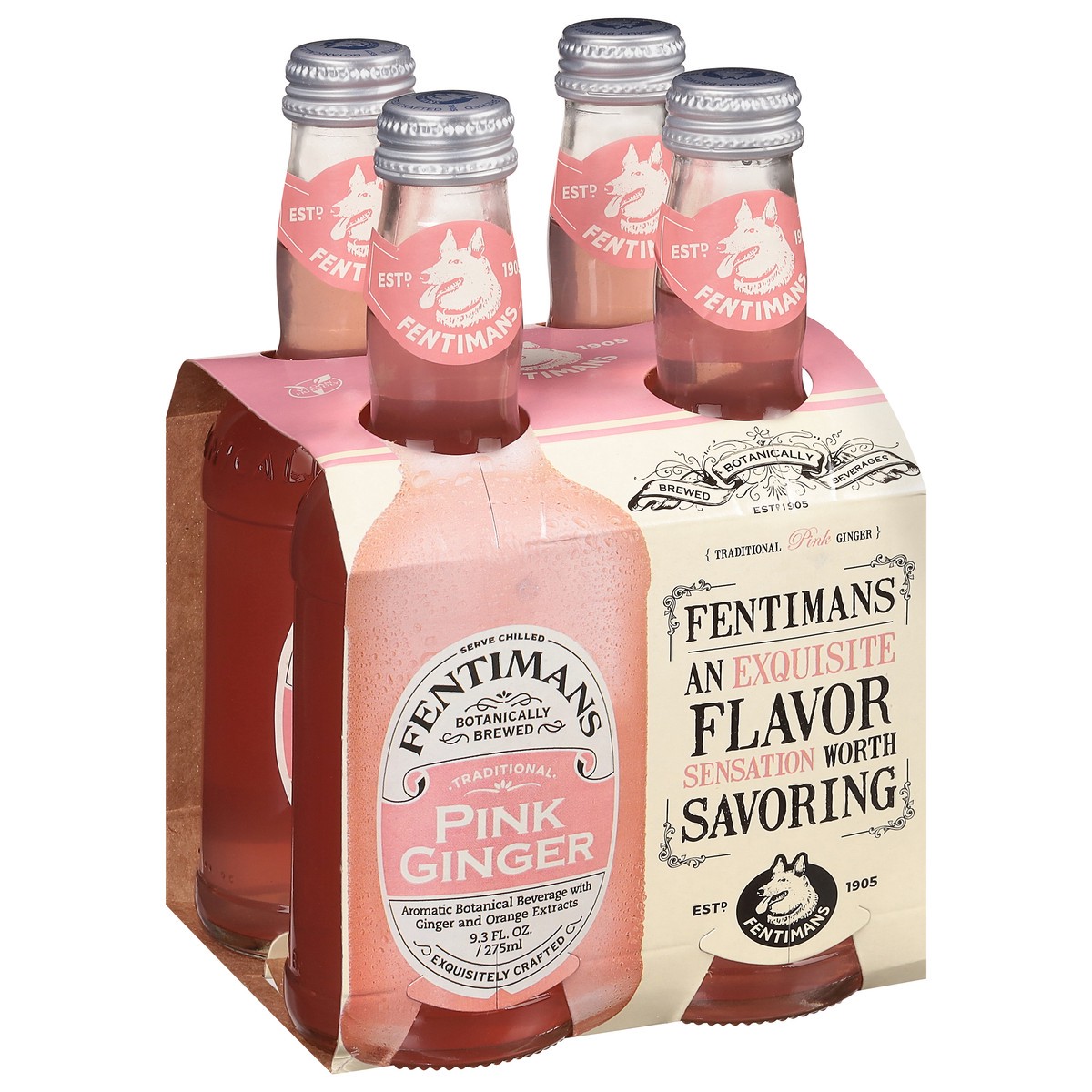 slide 2 of 9, Fentimans Beverage, Pink Ginger, 4 ct