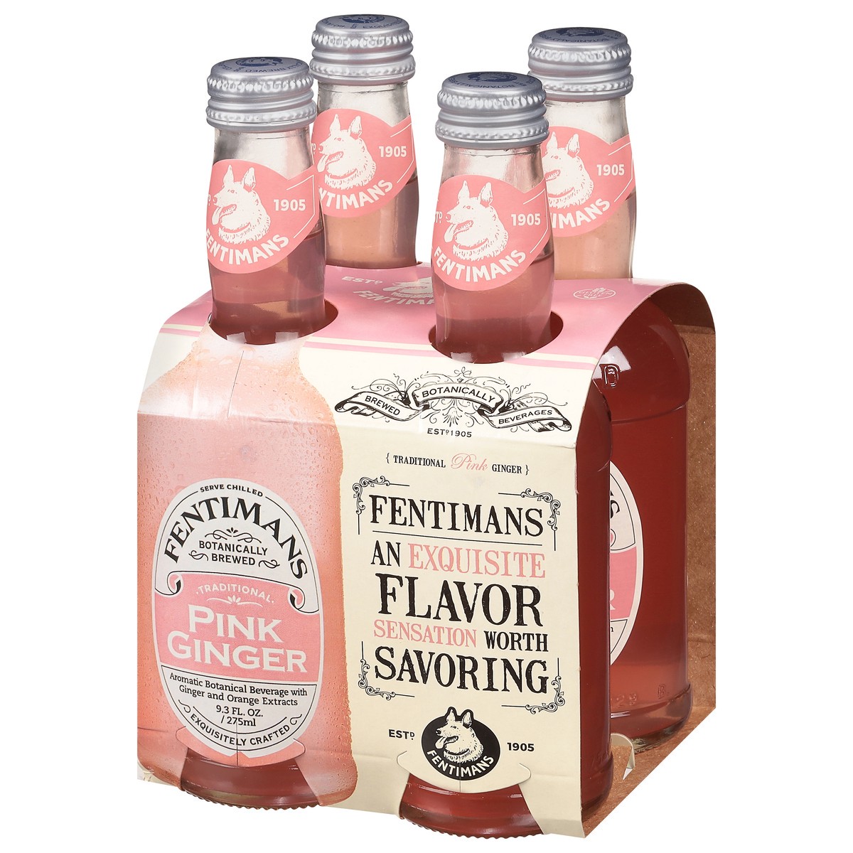 slide 3 of 9, Fentimans Beverage, Pink Ginger, 4 ct