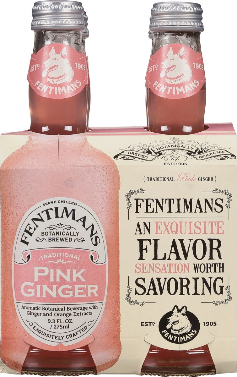 slide 6 of 9, Fentimans Beverage, Pink Ginger, 4 ct