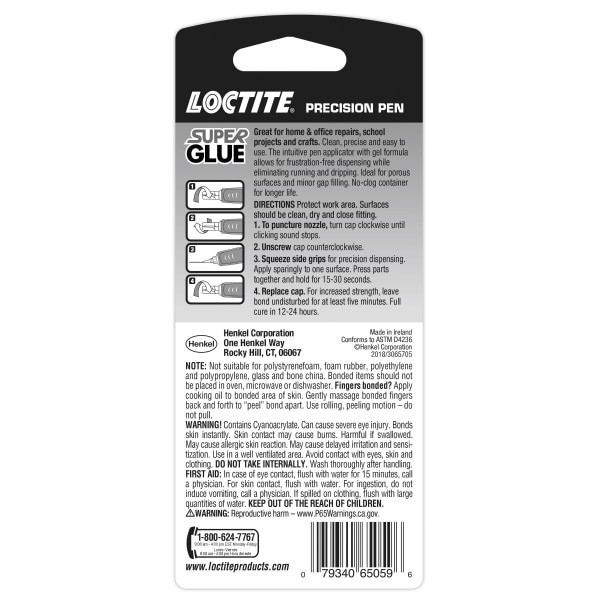 slide 4 of 5, Loctite Super Glue, Precision Pen, 0.14 oz