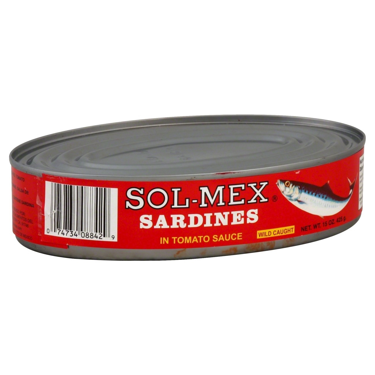 slide 1 of 1, Sol-Mex Sardines In Tomato Sauce, 15 oz