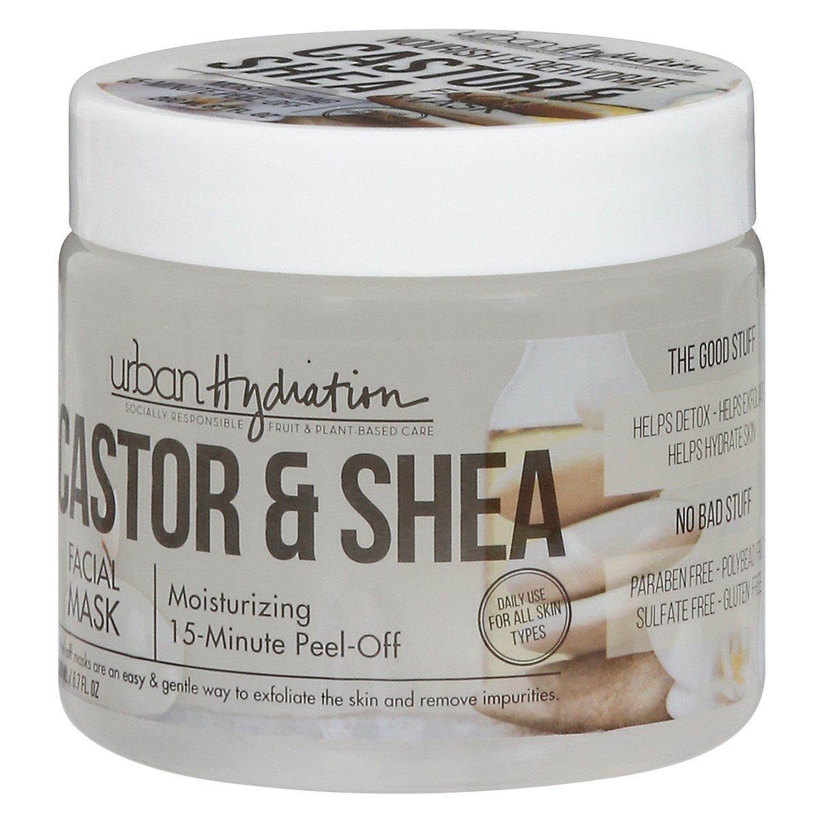 slide 8 of 12, Urban Hydration Castor & Shea Facial Mask 6.7 fl oz, 6.7 fl oz