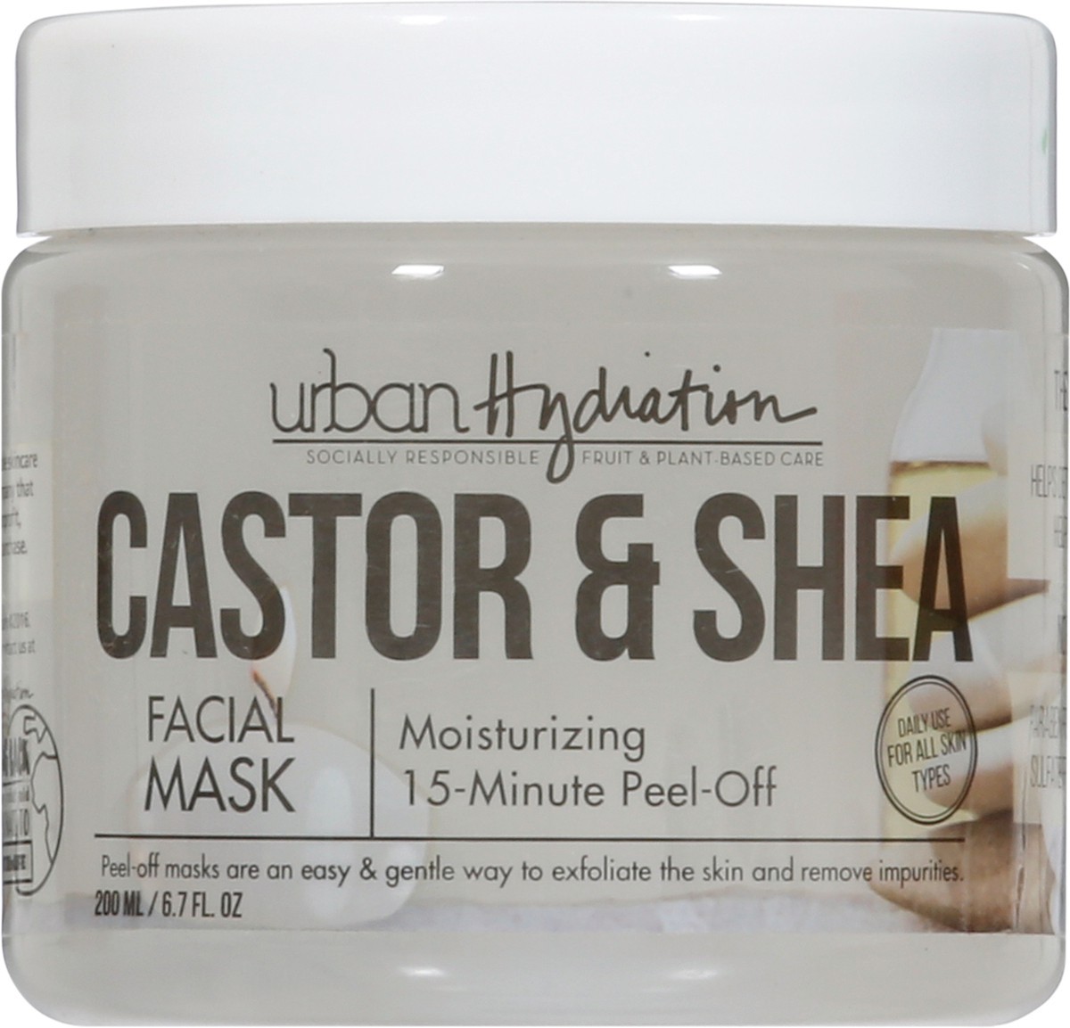 slide 7 of 12, Urban Hydration Castor & Shea Facial Mask 6.7 fl oz, 6.7 fl oz