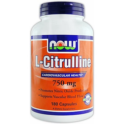 slide 1 of 2, NOW L-Citrulline Capsules 750 Mg, 180 ct
