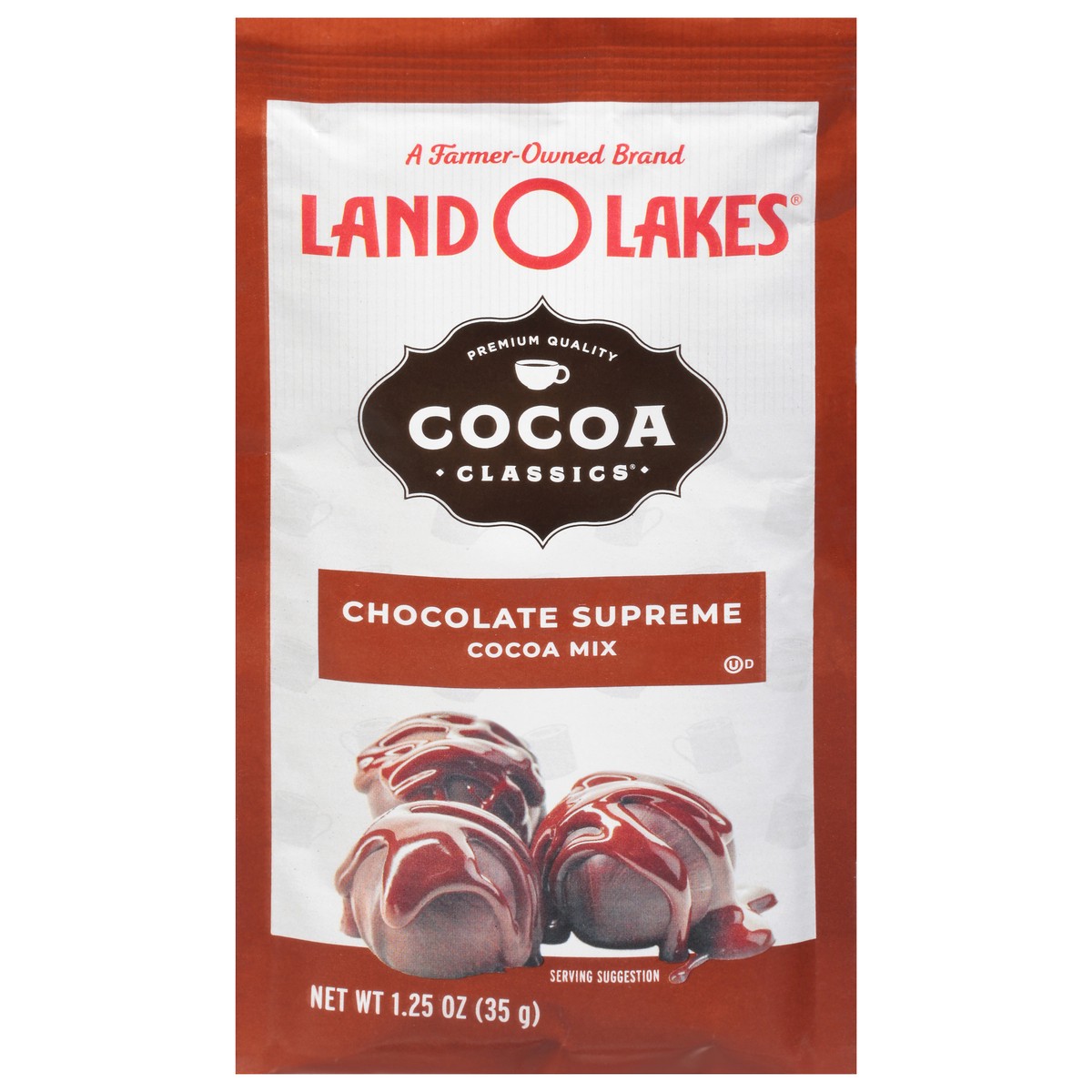 slide 1 of 7, Land O'Lakes Cocoa Classics Chocolate Supreme Cocoa Mix 1.25 oz, 1.25 oz