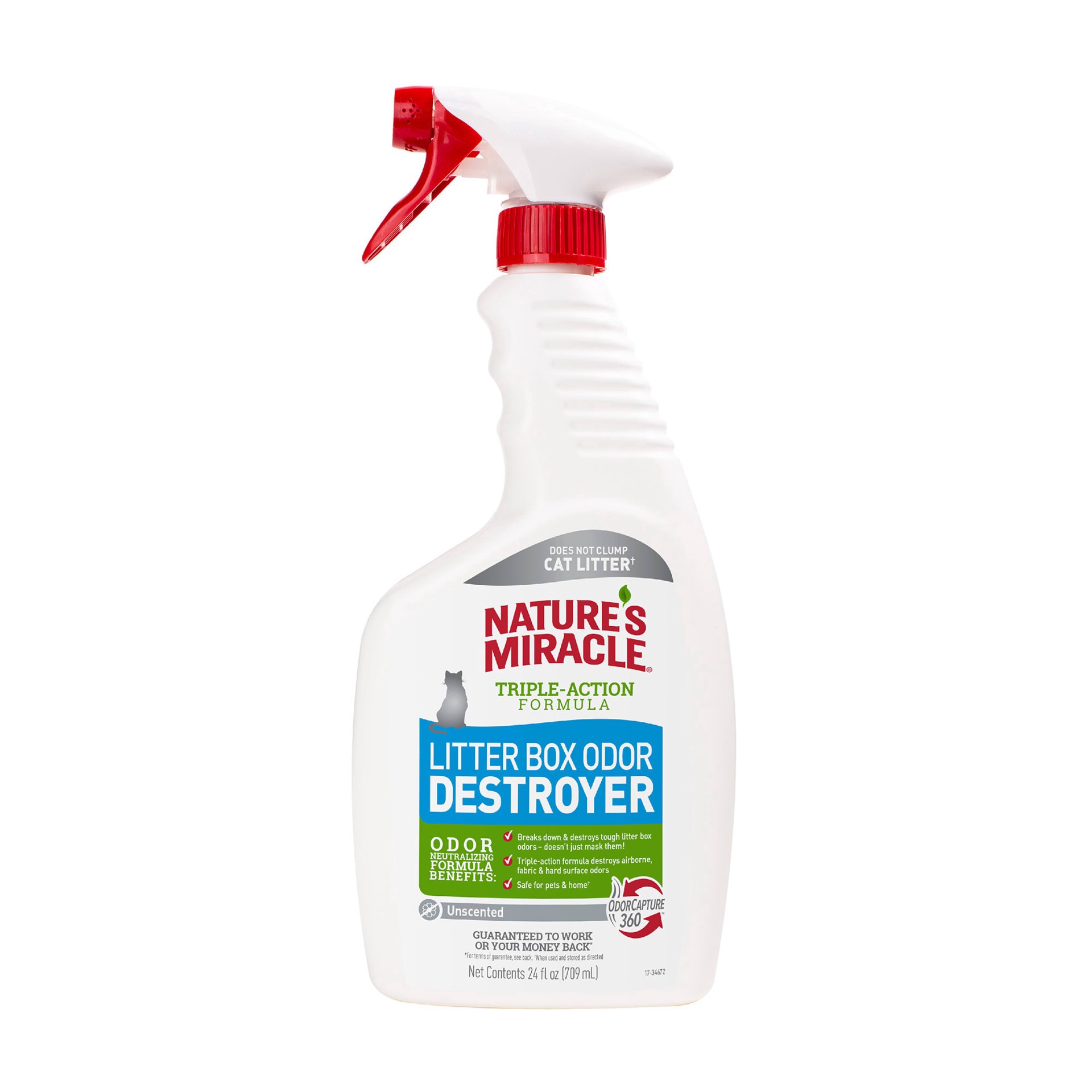 slide 1 of 1, Nature's Miracle Litter Box Odor Destroyer for Cats, 24 fl. oz., 24 fl oz