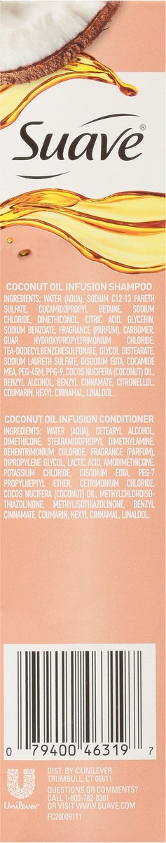 slide 11 of 12, Suave Professionals Coconut Oil Infusion Damage Repair Shampoo & Conditioner - 25.2 fl oz/2ct, 2 ct; 12.6 oz