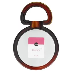 Publix Plastic Two-Sided Brown Hand Mirror