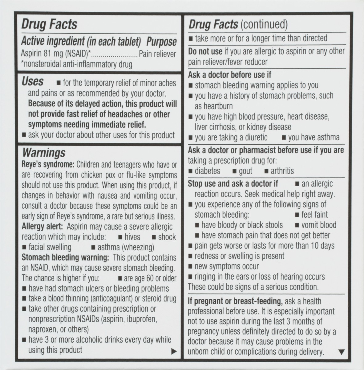 slide 2 of 9, TopCare Health 81 mg Low Dose Aspirin Twin Pack 240 Coated Tablets, 2 pk; 120 ct