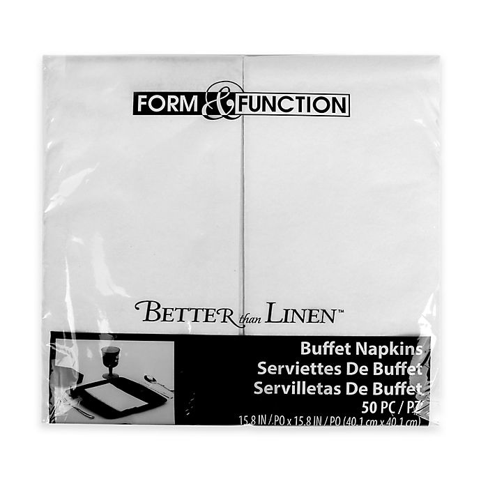 slide 1 of 1, Better Than Linen Paper Guest Napkins - Solid White, 50 ct