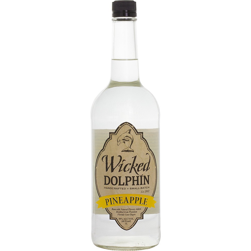 slide 1 of 1, Wicked Dolphin Pineapple Rum, 750 ml