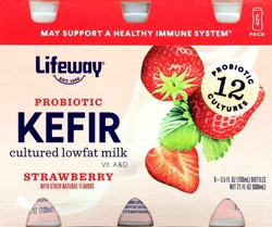 Lifeway Kefir Lowfat Strawberry - 6 Count