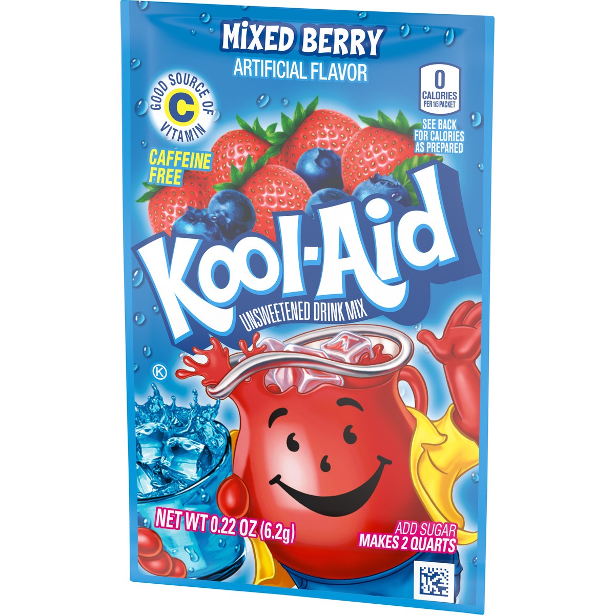 slide 6 of 9, Kool-Aid Unsweetened Mixed Berry Artificially Flavored Powdered Soft Drink Mix, 0.22 oz Packet, 0.22 oz