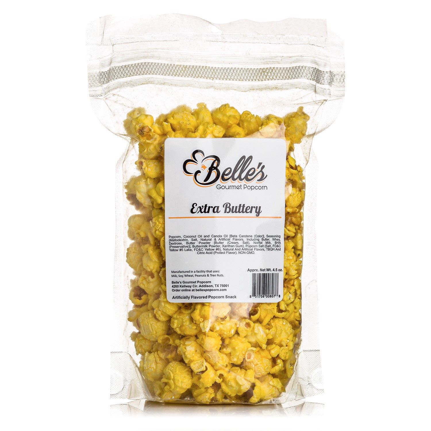 slide 1 of 1, Belles Popcorn - Extra Buttery, 3 oz
