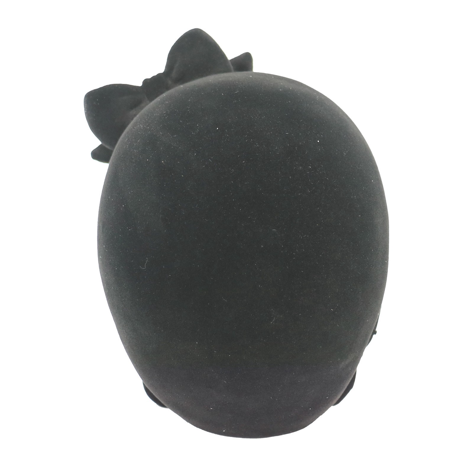 slide 4 of 4, 7.25" Black Flocked Skull Tabletop Decor By Ashland, 7.25 in