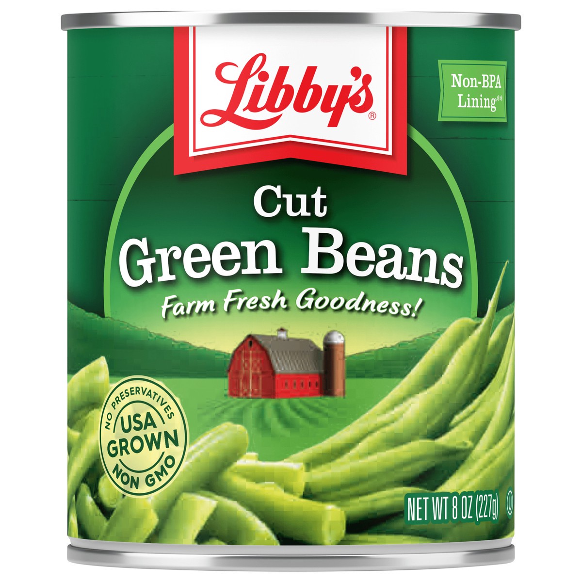 slide 2 of 9, Libby's Cut Green Beans, 8 oz, Easy-Open Can, 8 oz