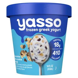 Yasso Frozen Greek Yogurt Chocolate Chip Cookie Dough, 14 fl oz