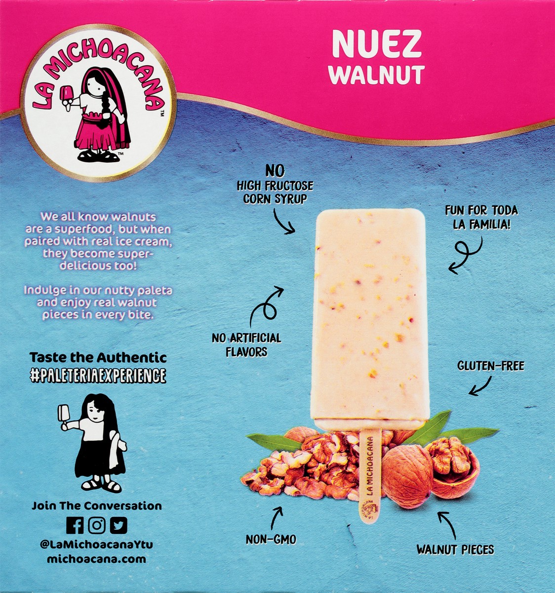 slide 5 of 9, Helados Mexico Walnut Ice Cream Bars 6 ea, 6 ct