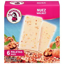 Helados Mexico Walnut Ice Cream Bars 6 ea