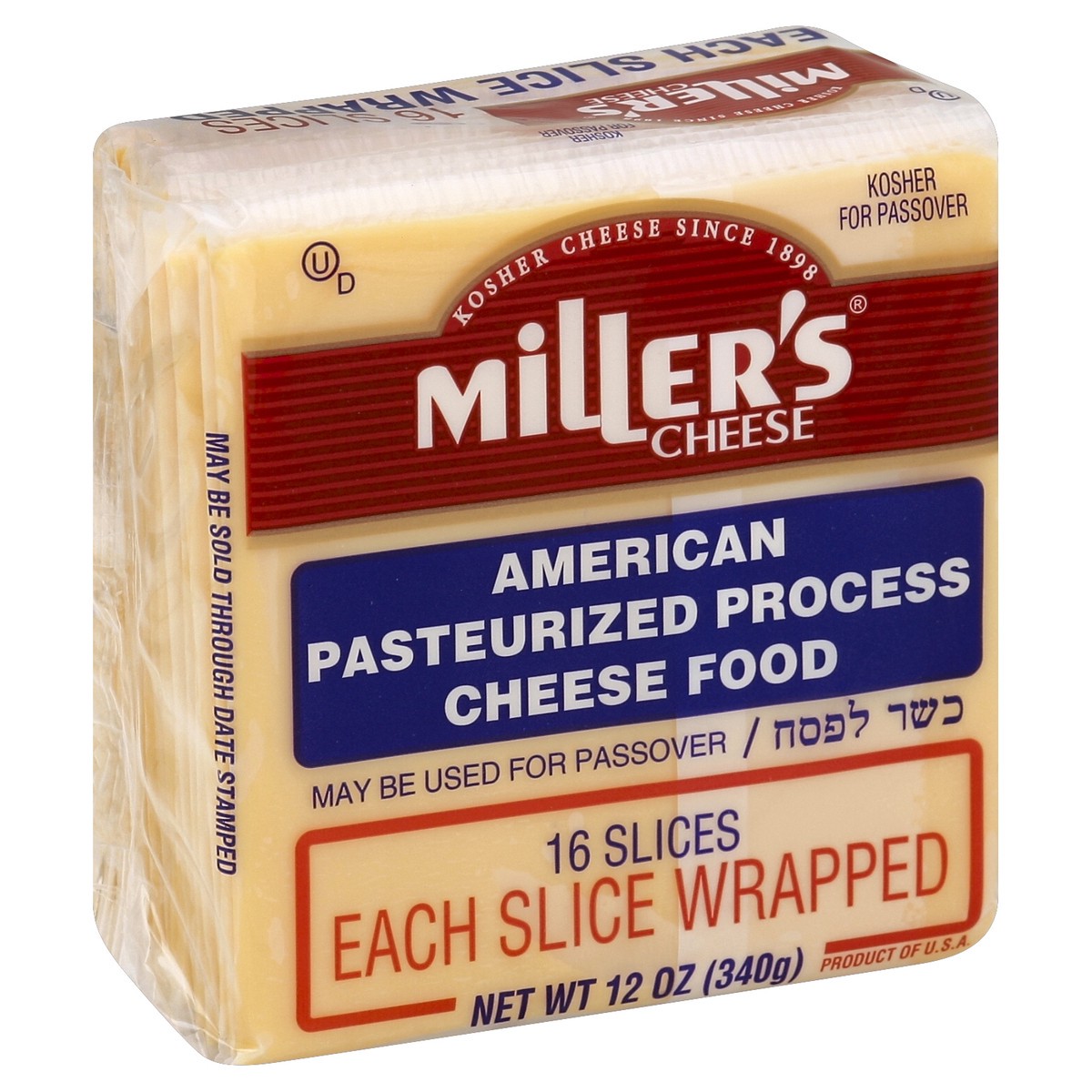 slide 4 of 6, Miller's Cheese Cheese Food 16 ea, 12 oz
