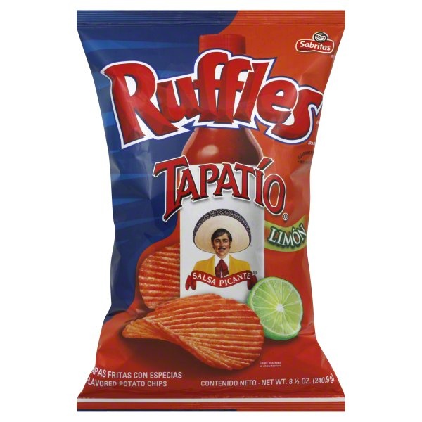 slide 1 of 5, Ruffles Potato Chips, Limon Flavored, 8.5 oz