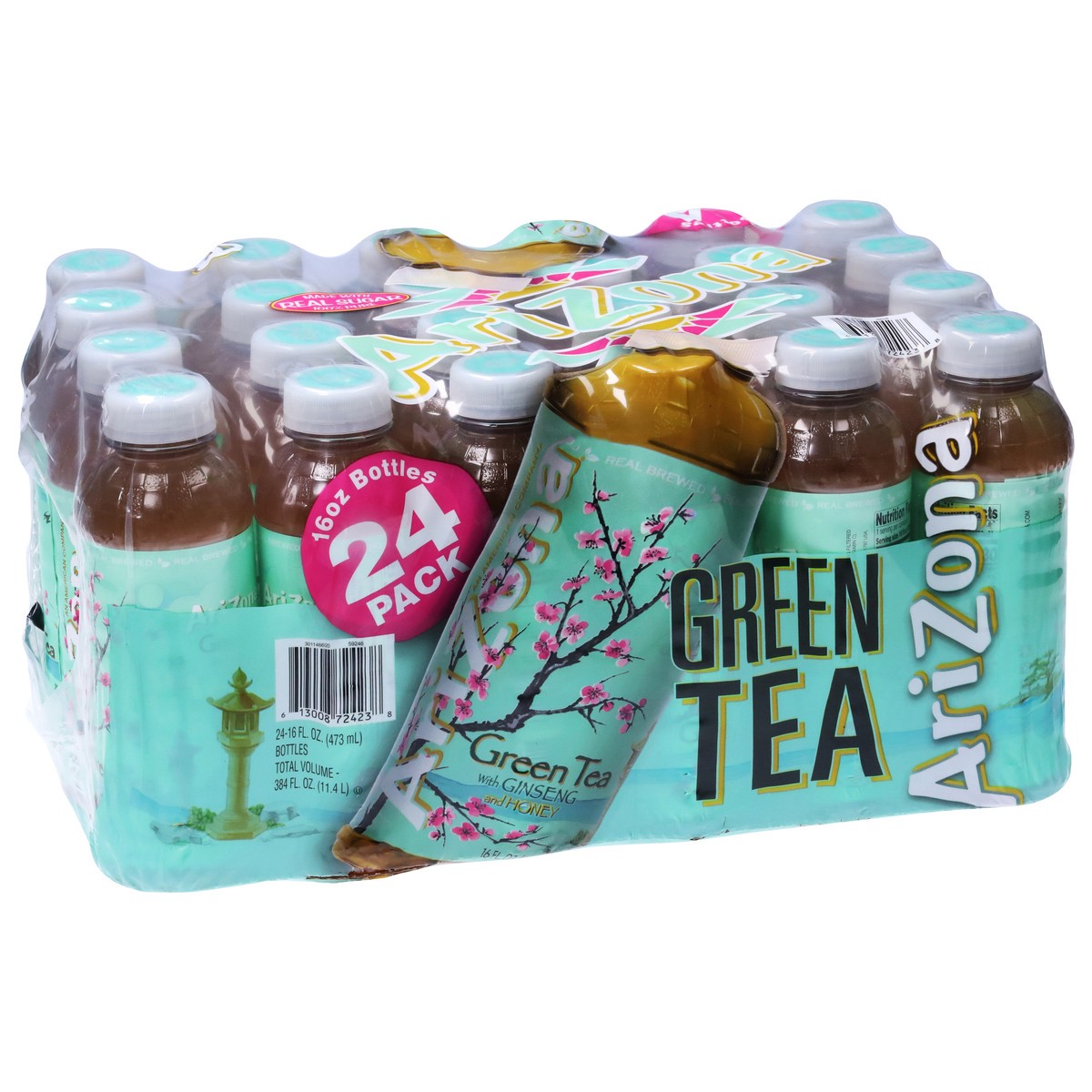 slide 10 of 13, AriZona Green Tea with Ginseng and Honey - 24 ct, 24 ct