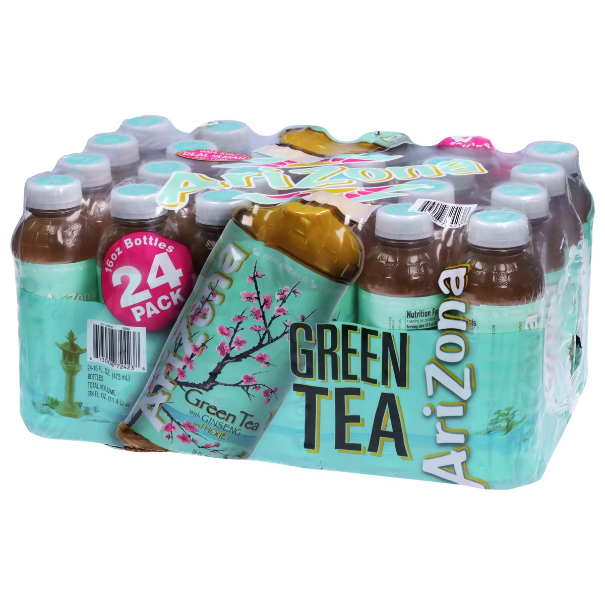 slide 4 of 13, AriZona Green Tea with Ginseng and Honey - 24 ct, 24 ct