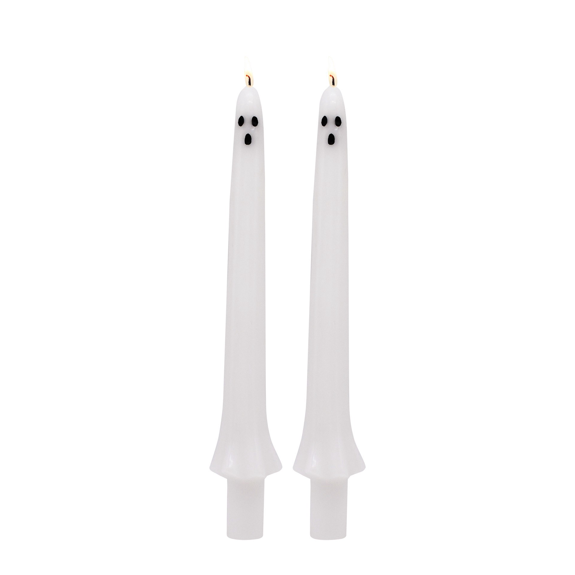 slide 3 of 3, 10" Ghost Taper Candles, 2ct. By Ashland, 2 ct