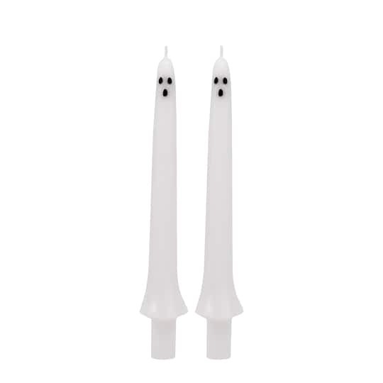 slide 1 of 3, 10" Ghost Taper Candles, 2ct. By Ashland, 2 ct