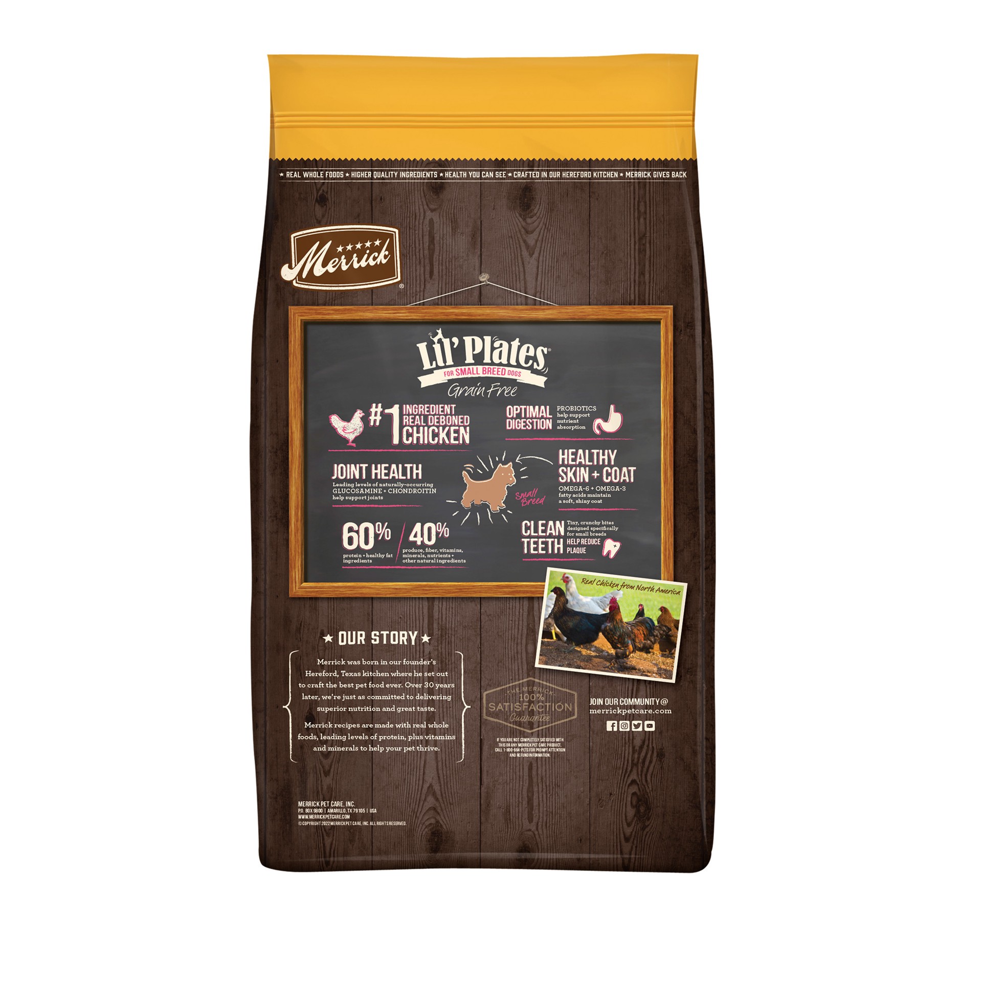 slide 9 of 9, Merrick Lil' Plates Premium Grain Free Dry Dog Food For Small Dogs, Real Chicken And Sweet Potato Kibble, 20 lb