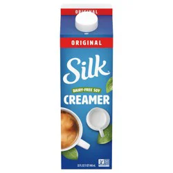 Silk Soy Creamer, Original, Dairy Free, Gluten Free, 32 FL OZ Carton