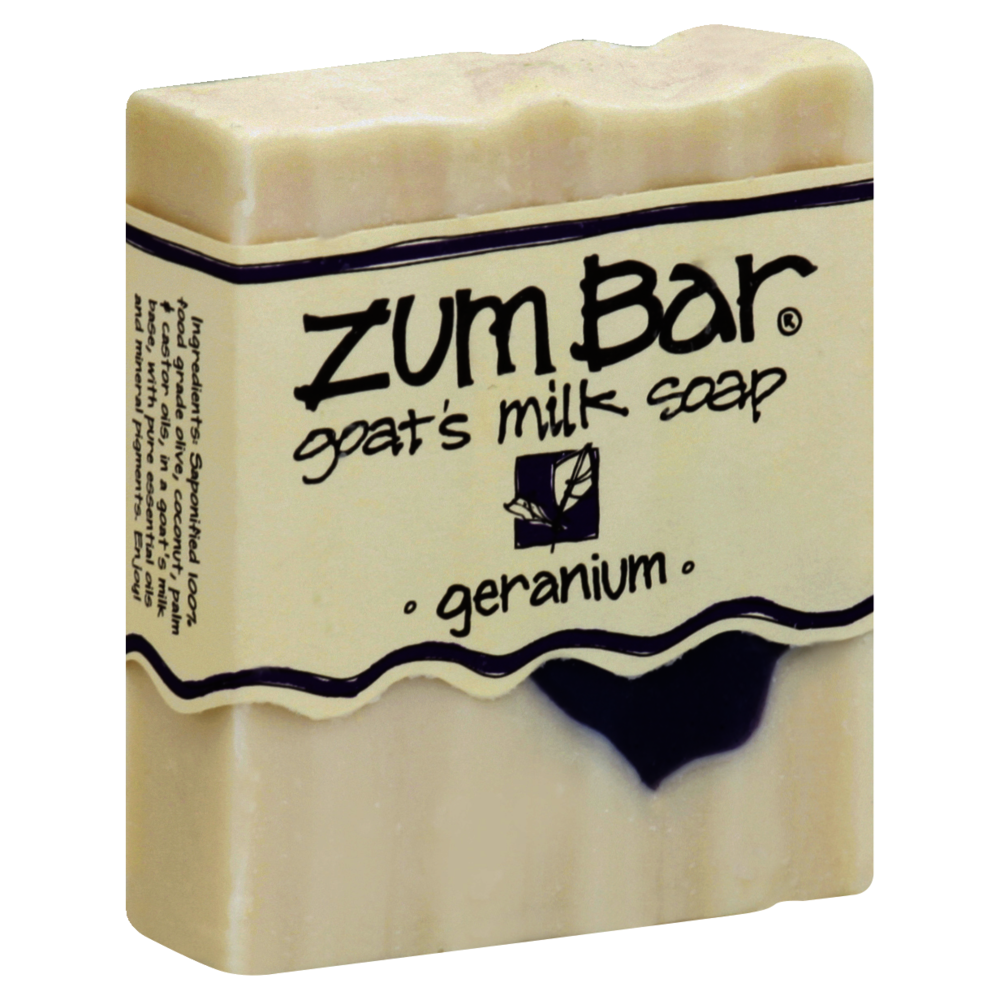 slide 1 of 1, Zum Bar Geranium Goat's Milk Soap, 3 oz