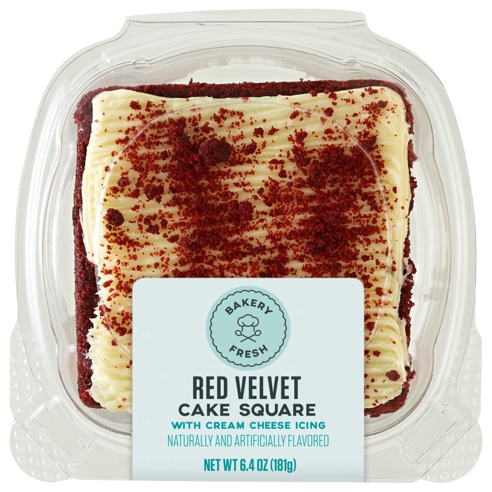 slide 1 of 2, Red Velvet Cake Square, 6.4 oz