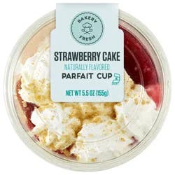 Bakery Fresh Strawberry Cake Parfait Cup