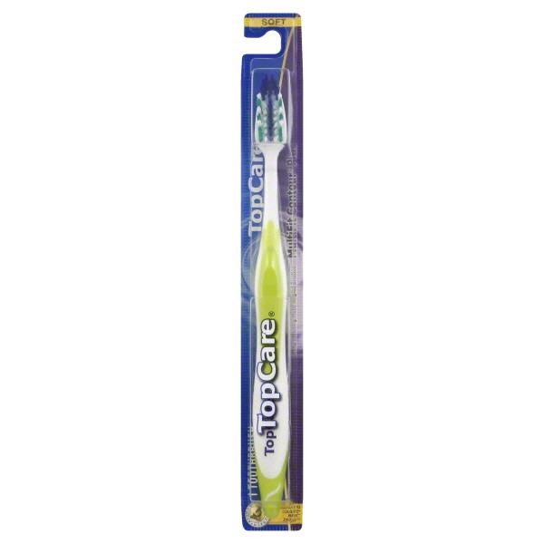 slide 1 of 2, TopCare MultiFit Contour Plus Soft Toothbrush, 1 ct