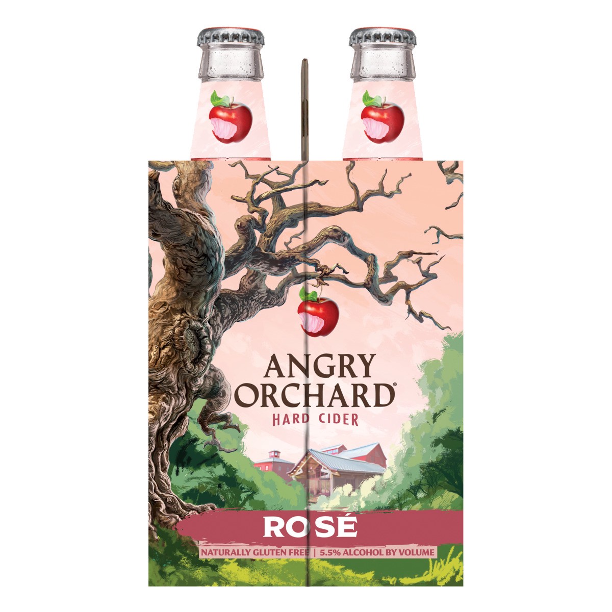 slide 5 of 6, Angry Orchard Rosé Hard Apple Cider, Spiked (12 fl. oz. Bottle, 6pk.), 6 ct; 12 oz