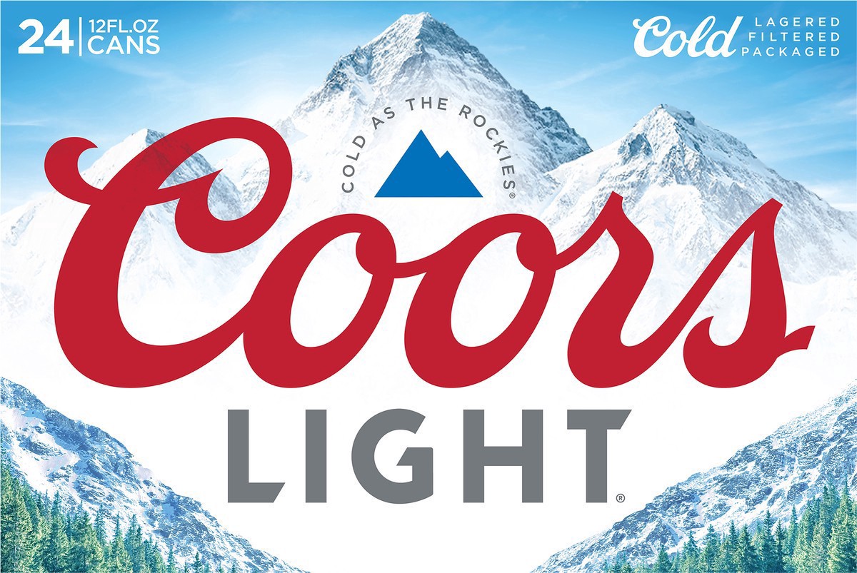 slide 5 of 9, Coors American Light Lager Beer, 4.2% ABV, 24-pack, 12-oz. beer cans, 24 ct; 12 oz