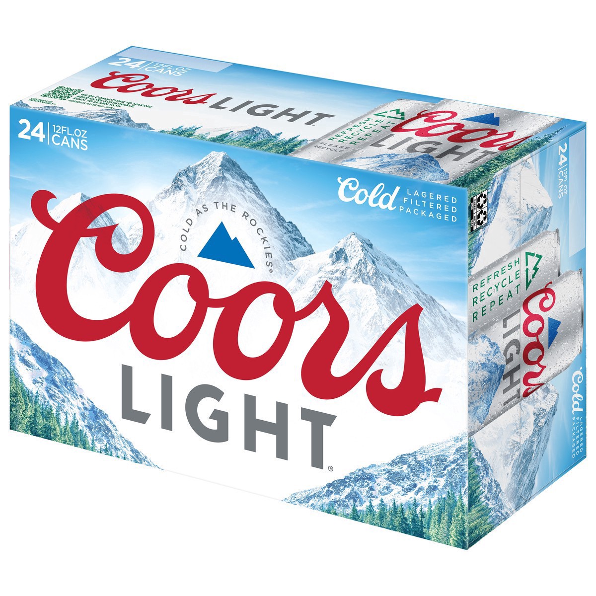 slide 8 of 9, Coors American Light Lager Beer, 4.2% ABV, 24-pack, 12-oz. beer cans, 24 ct; 12 oz