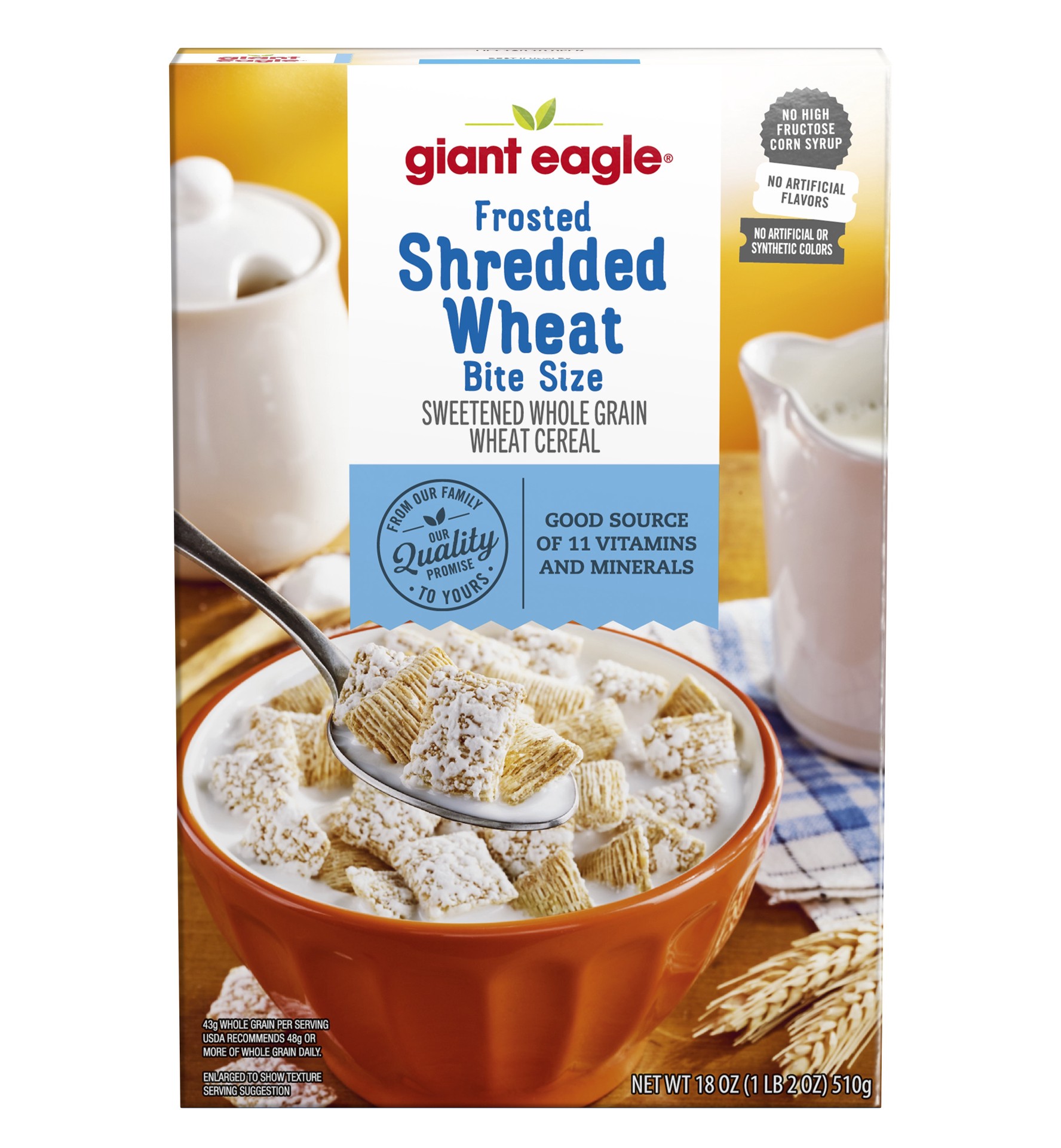 slide 1 of 1, Ge Frst Shred Wheat Bite Size, 18 oz