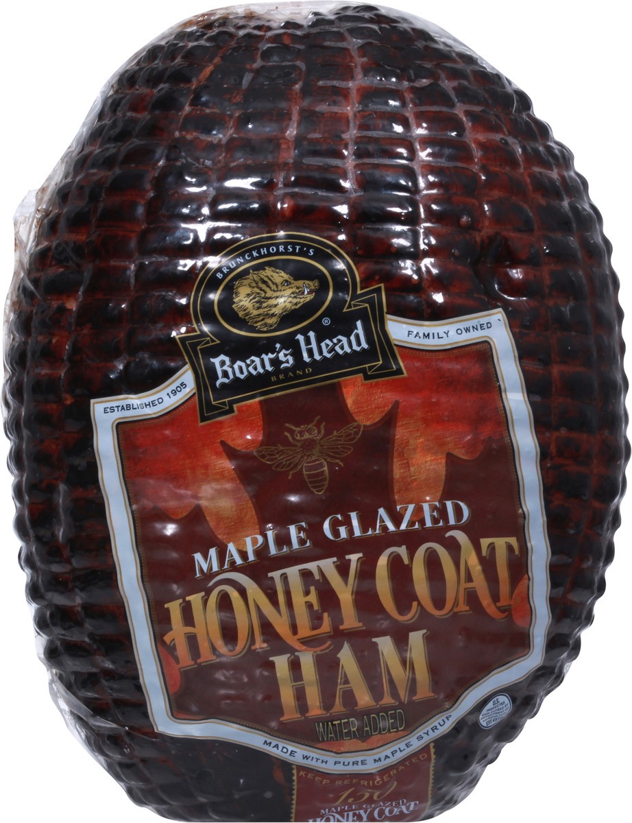 slide 7 of 9, Boar's Head Maple Glazed Honey Coat Ham, per lb