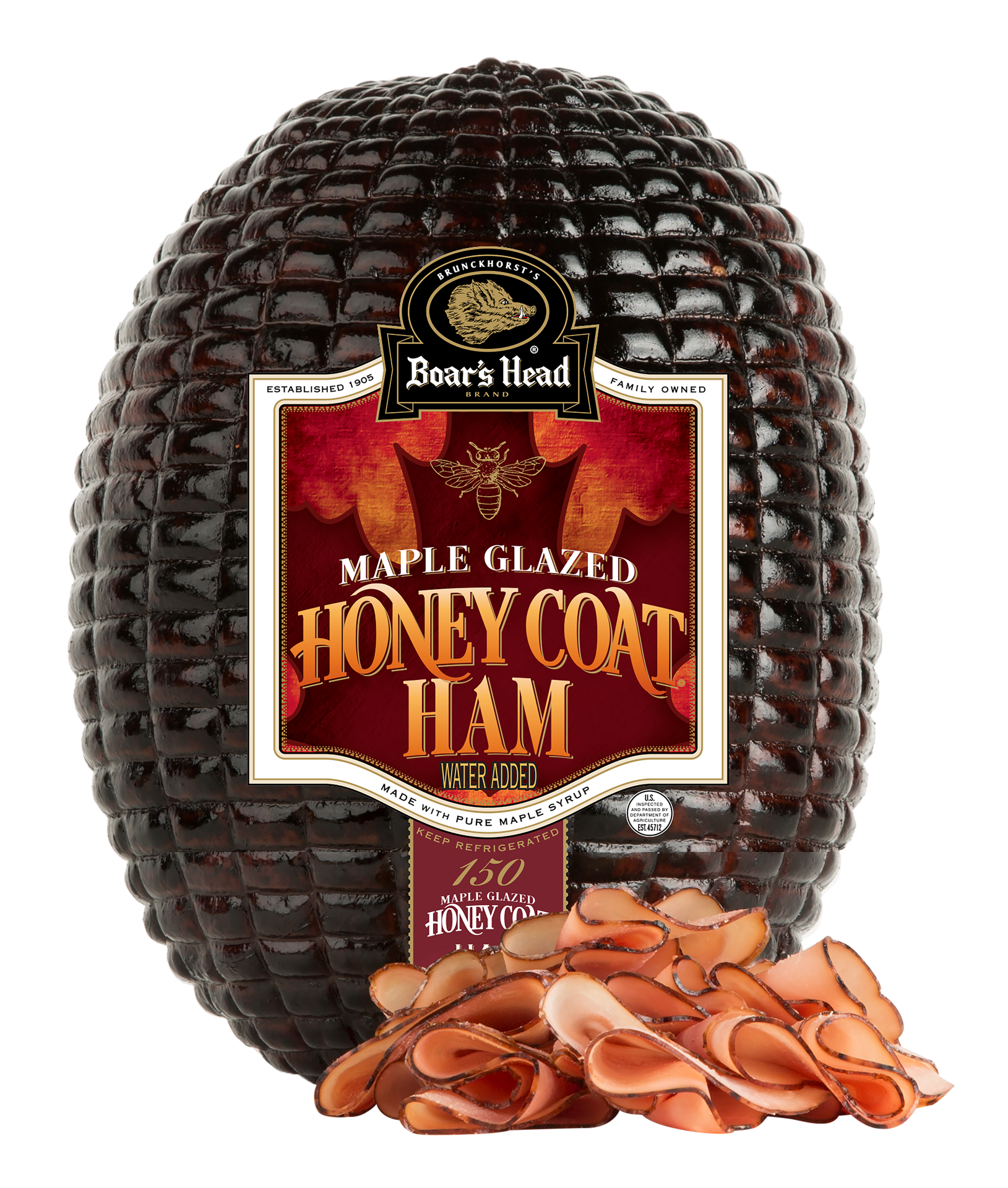 slide 1 of 9, Boar's Head Maple Glazed Honey Coat Ham, per lb