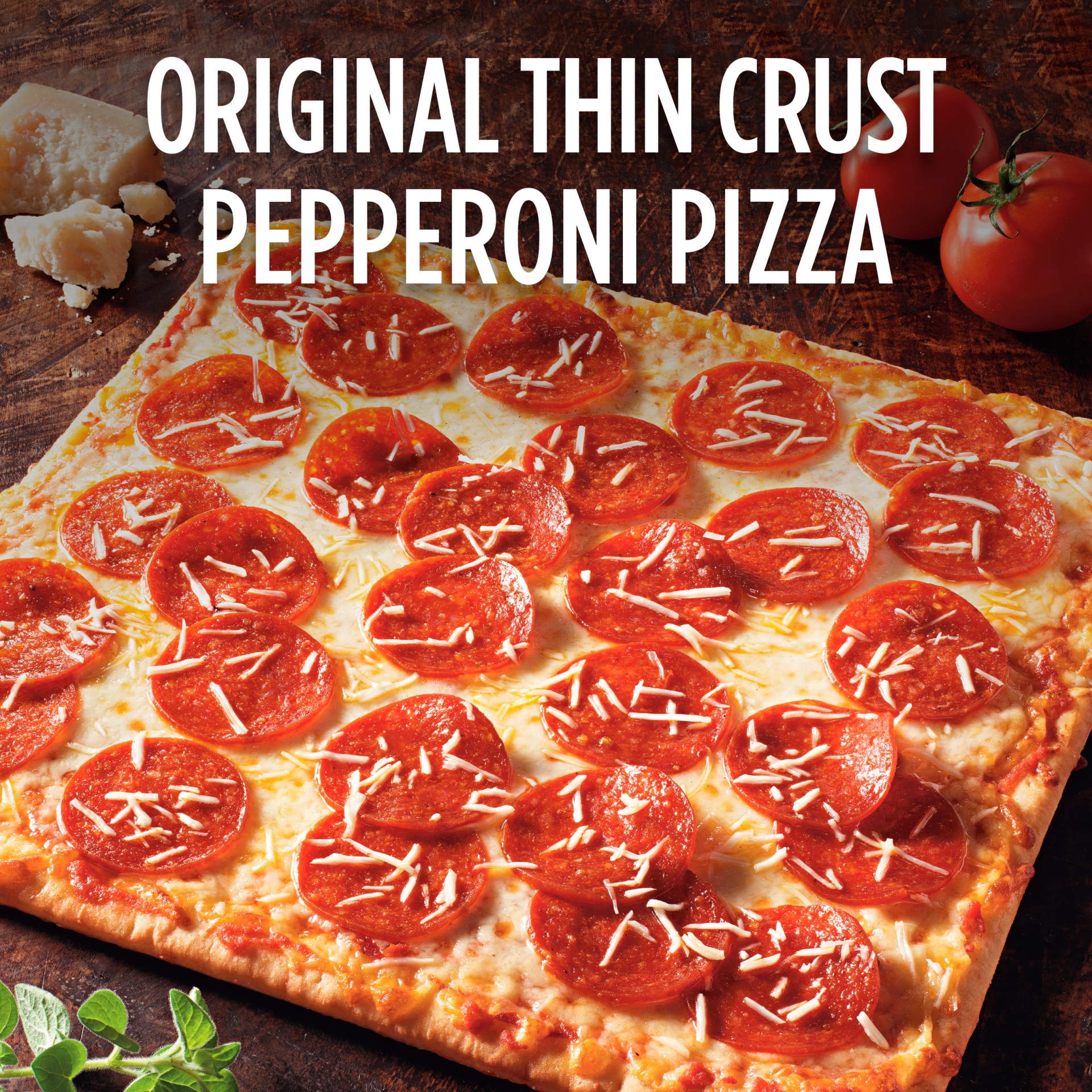 slide 3 of 6, DIGIORNO Frozen Pepperoni Personal Pizza on a Thin Crispy Crust, 14 oz