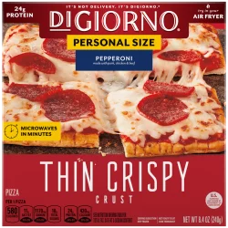 DIGIORNO Frozen Pepperoni Personal Pizza on a Thin Crispy Crust