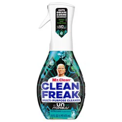 Mr. Clean Clean Freak All Purpose Cleaner Spray, Multi-Surface Cleaning, Unstopables Scent, 16oz