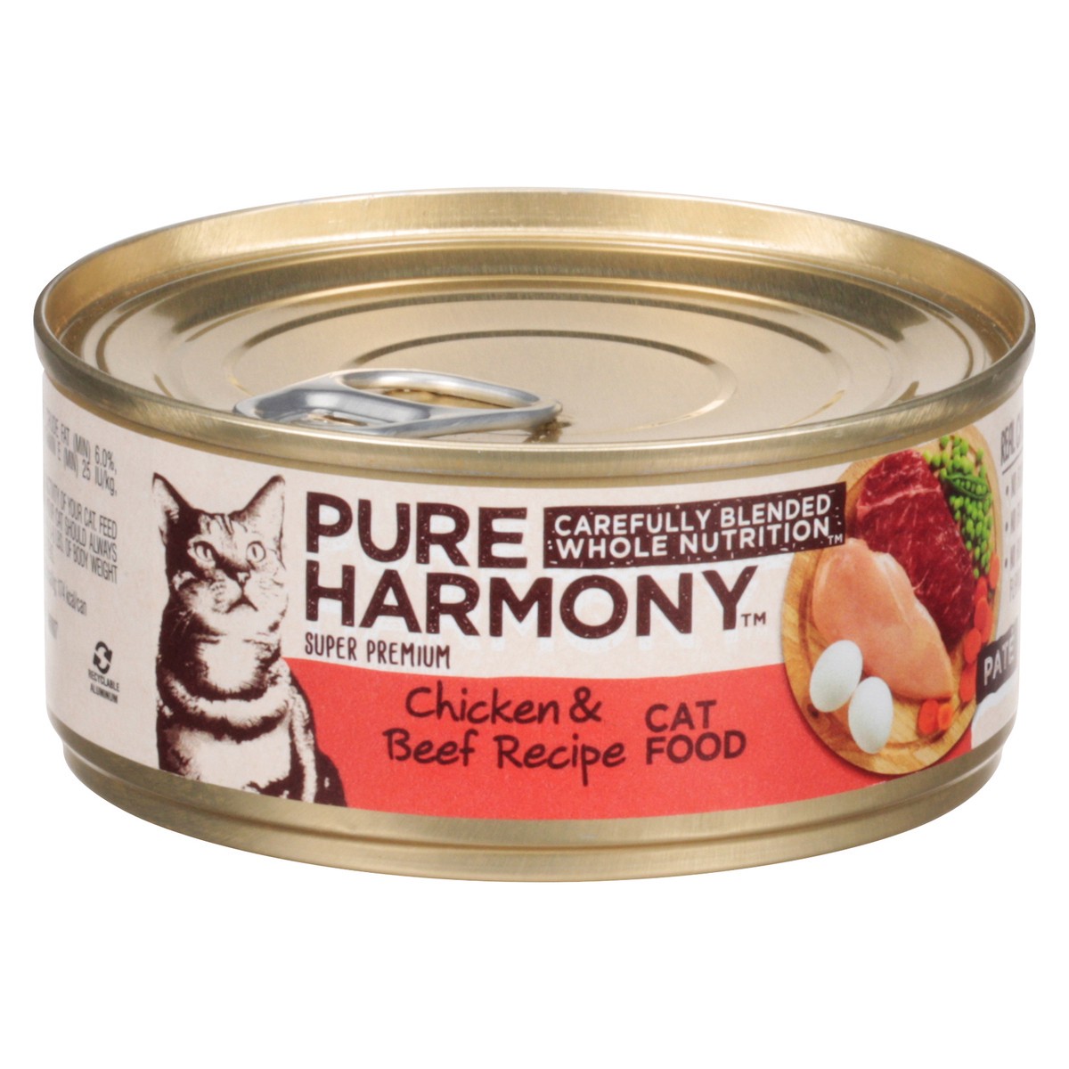 slide 10 of 16, Pure Harmony Chicken & Beef Recipe Pate Cat Food, 5.5 oz