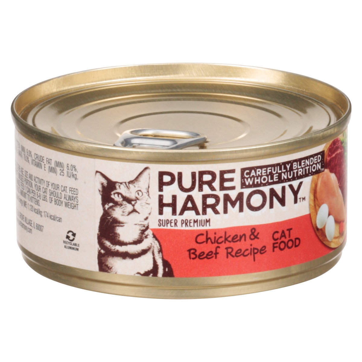 slide 3 of 16, Pure Harmony Chicken & Beef Recipe Pate Cat Food, 5.5 oz